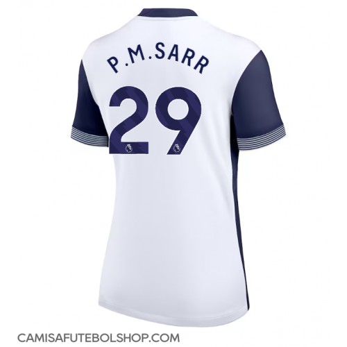 Camisa de time de futebol Tottenham Hotspur Pape Matar Sarr #29 Replicas 1º Equipamento Feminina 2024-25 Manga Curta